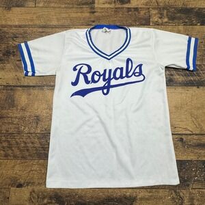 Vintage Kansas City Royals Baseball Jersey Adult Shirt Pro Knit Ringer